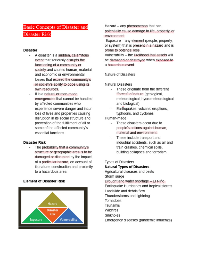 Understanding Disaster and Risk Factors | PDF | Natural Disasters | Hazards