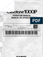 Casio CT 1000p Manual