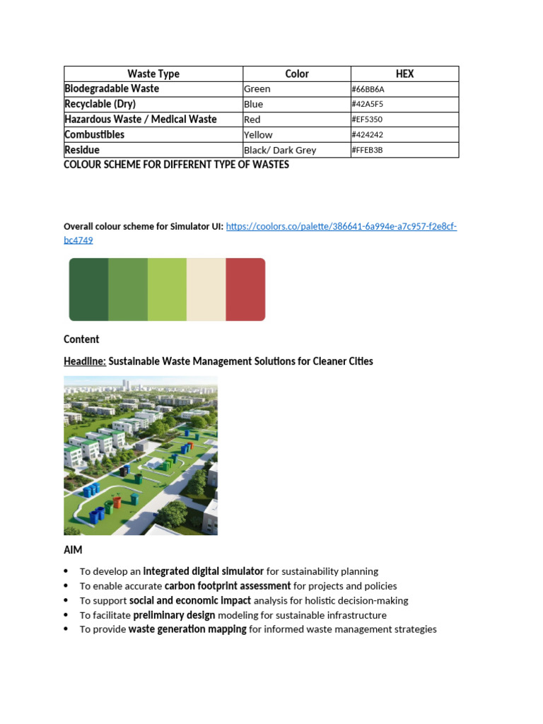 Waste Management Color Coding Guide | PDF | Waste Management | Waste