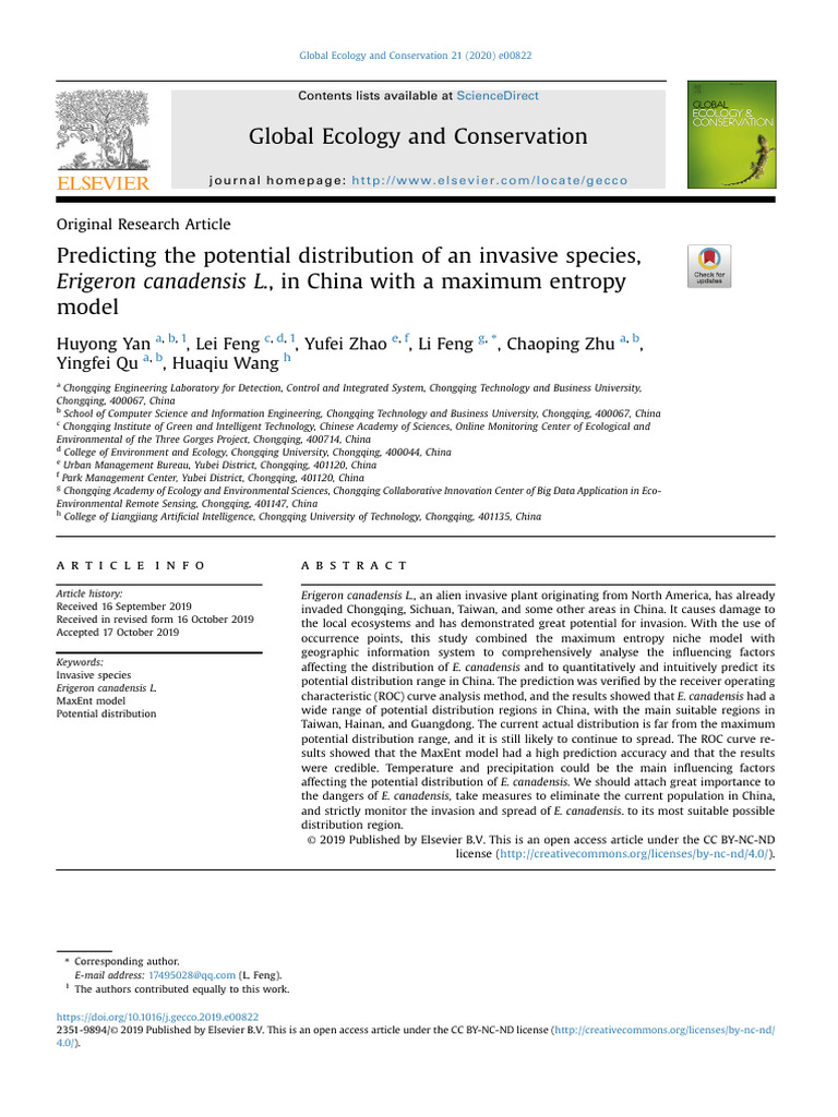 Predicting The Potential Distribution of | PDF | Receiver Operating ...