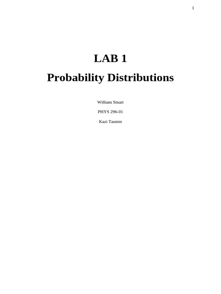Normal Distribution Lab Analysis | PDF | Standard Deviation | Uncertainty