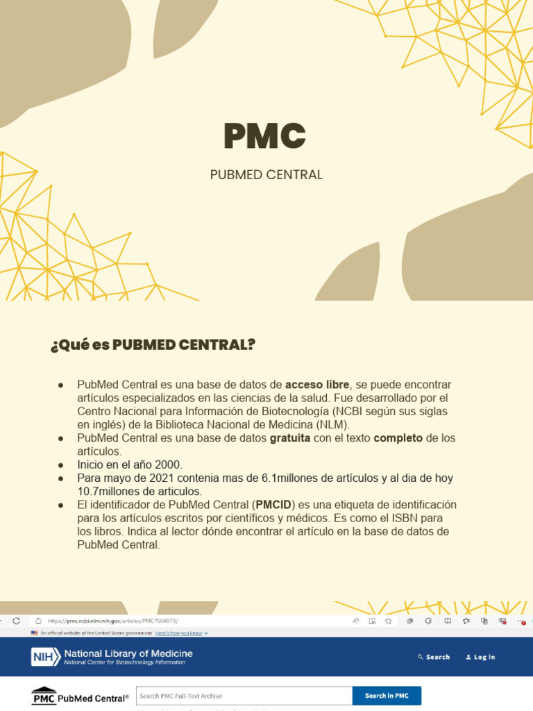 PubMed Central: Acceso Libre a Artículos | PDF