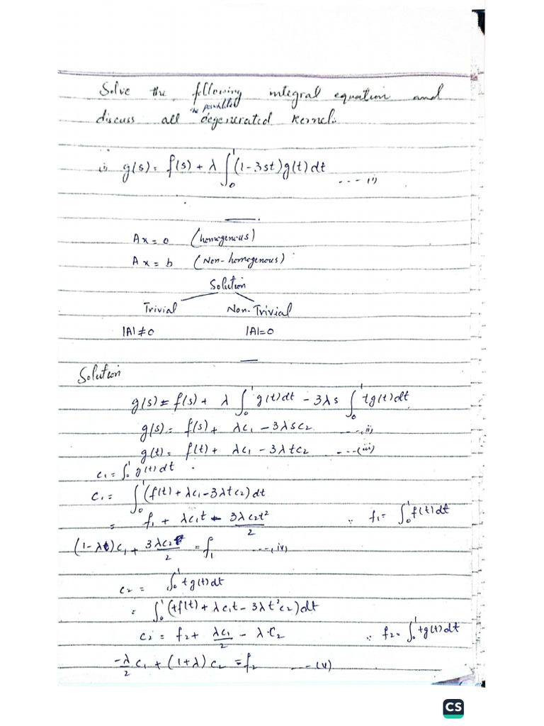 Integral Equation | PDF