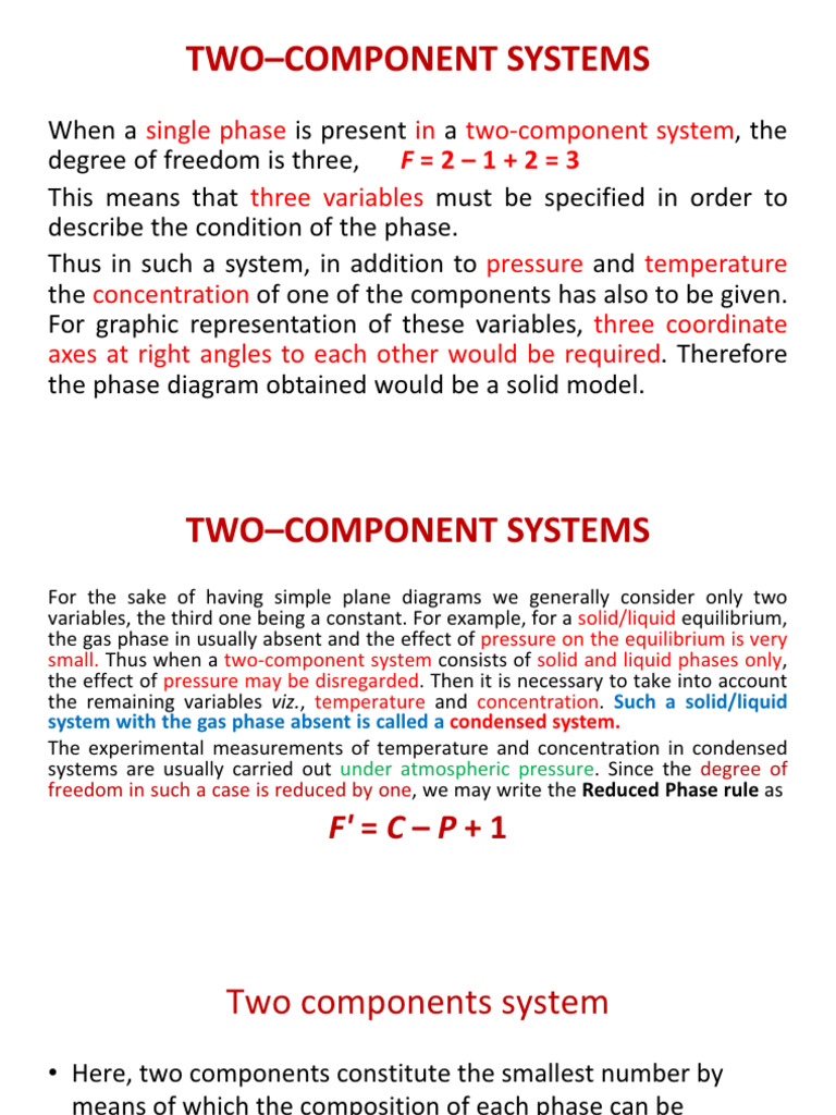 Understanding Two-Component Phase Diagrams | PDF | Phase (Matter ...