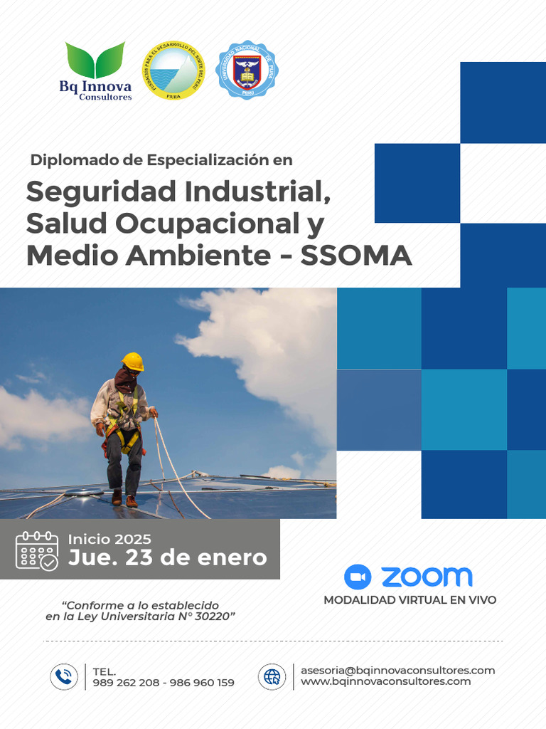 Diplomado Virtual en SSOMA 2025 | PDF | Seguridad y salud ocupacional ...