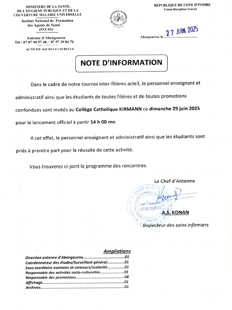 Note D'information 3 | PDF