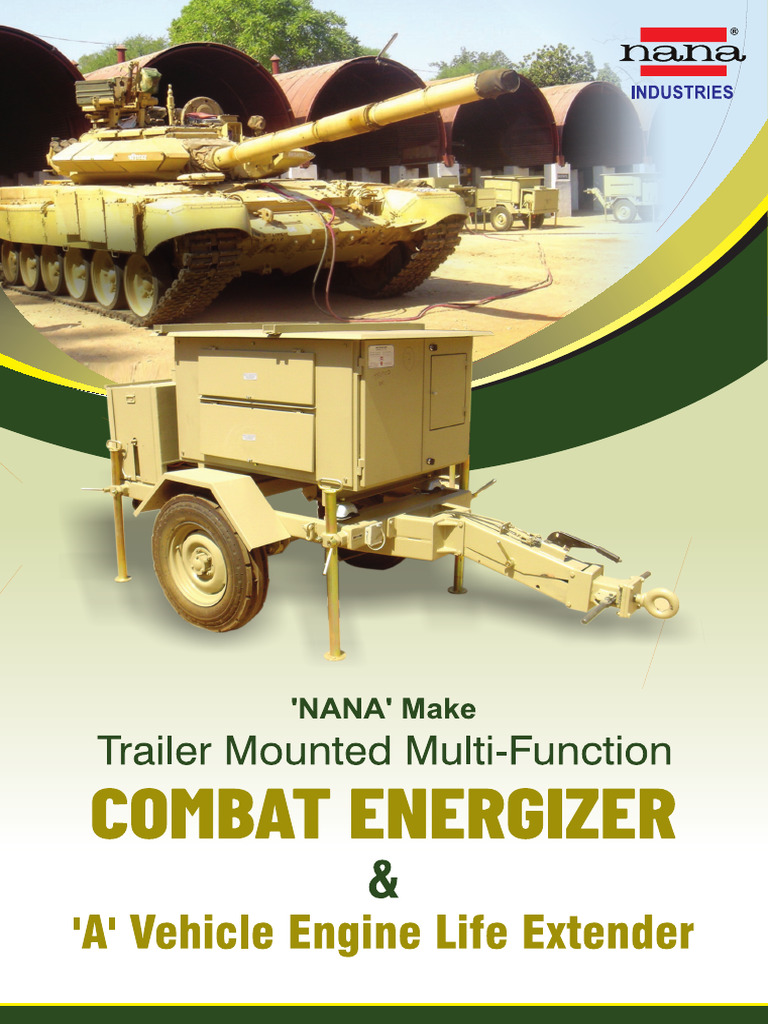 Trailer Mounted Combat Energizer and A Veh Eng Life Extender | PDF
