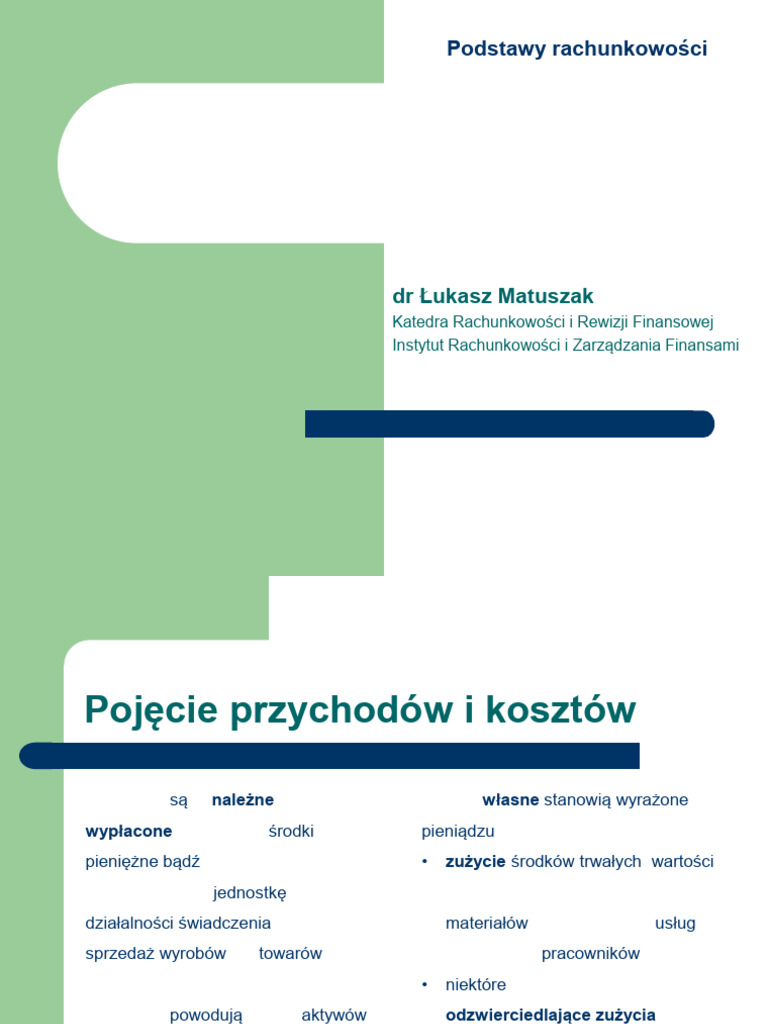 Przychody I Koszty - Rzis | PDF