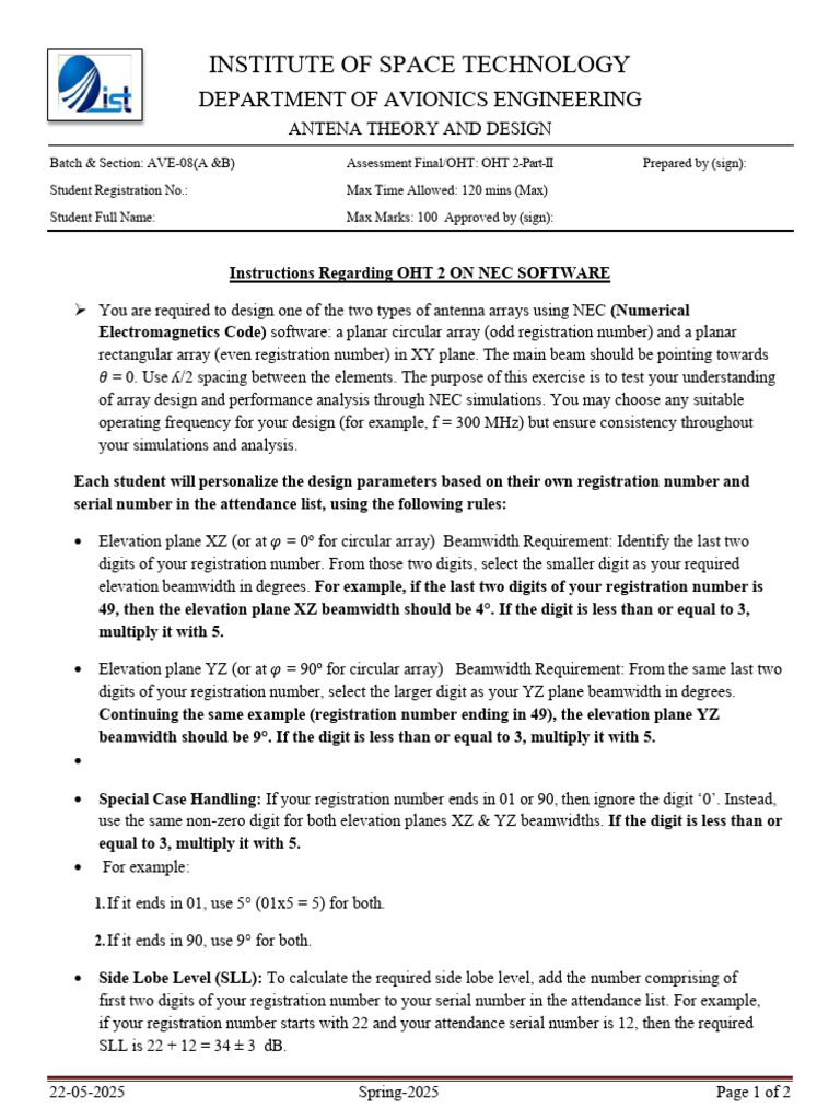 OHT 2 Antenna Design Instructions | PDF | Electrodynamics ...