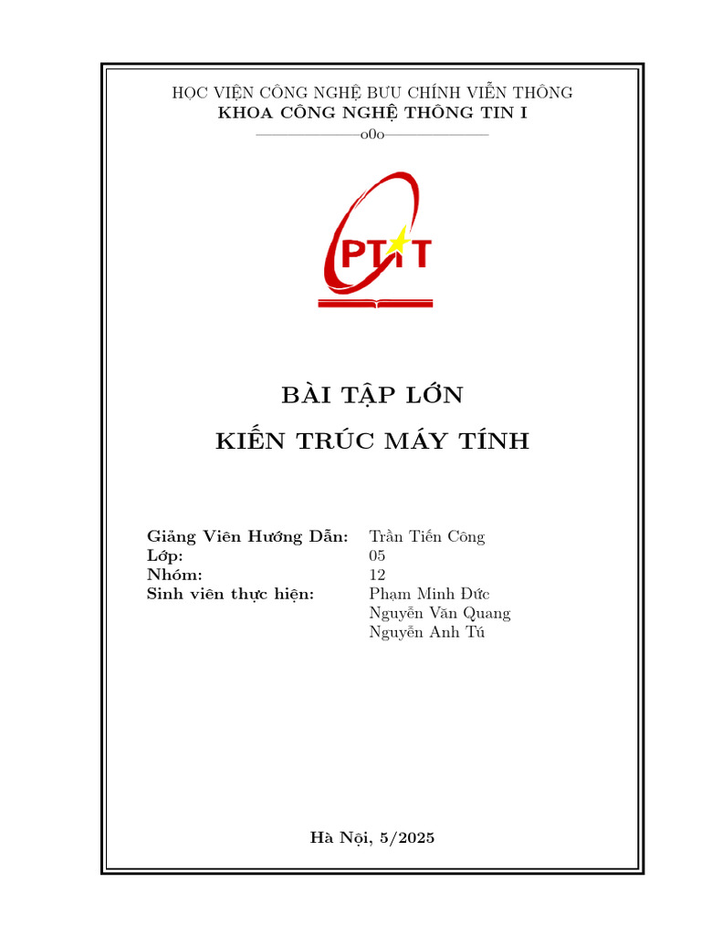 Bia Bao Cao KTMT | PDF