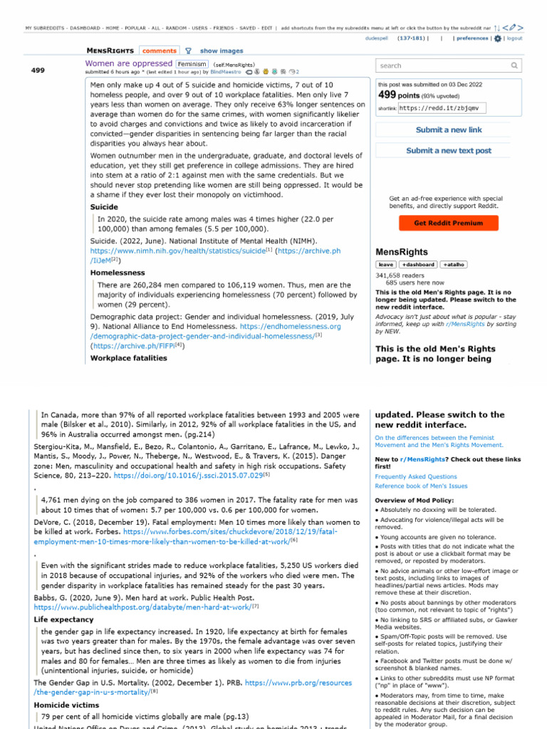 Men's Rights Movement Overview | PDF | Crimes | Crime & Violence
