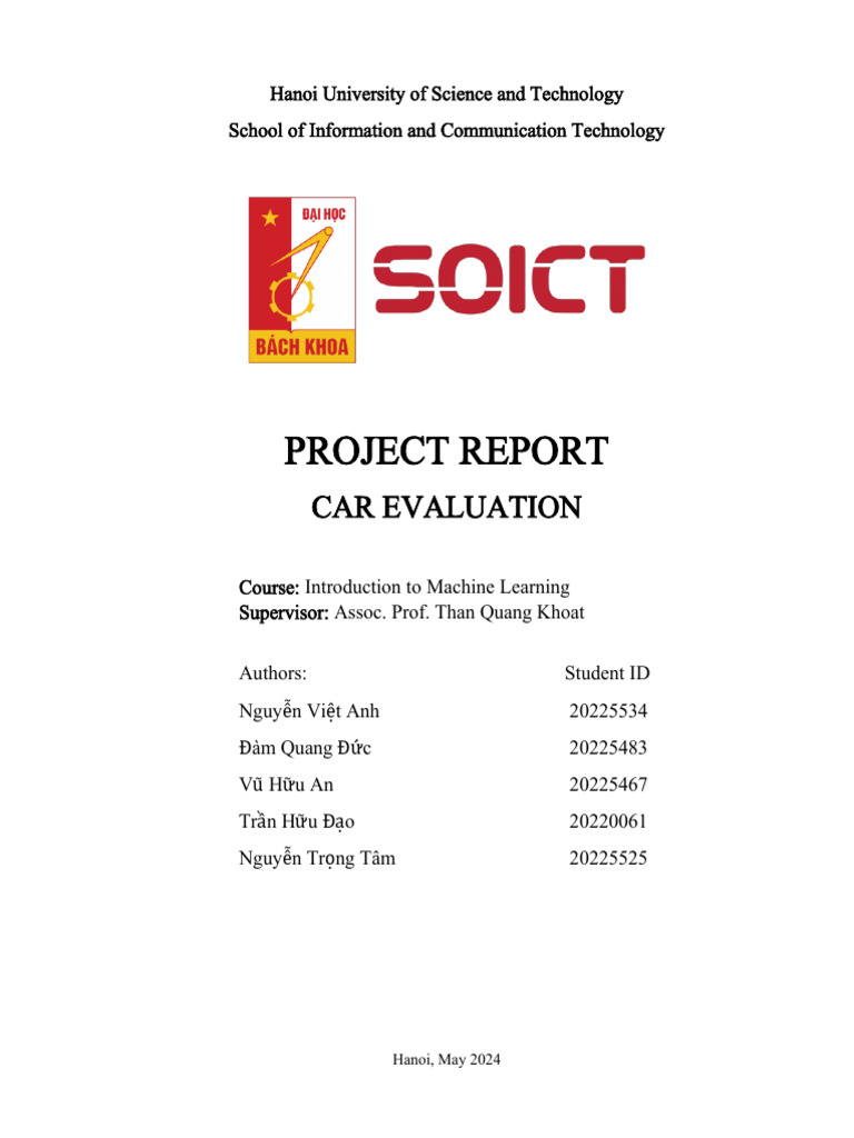 Car Evaluation | PDF | Applied Mathematics | Machine Learning