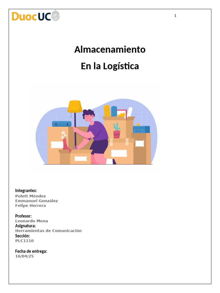 Almacenamiento en Logística: Tipos y Funciones | PDF | Almacén | Logística