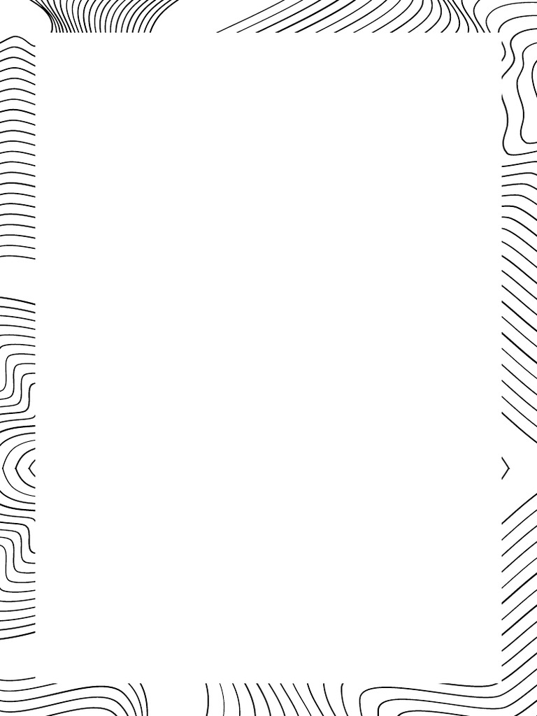 Blank and White Minimalist Wavy Line Page Border PDF | PDF