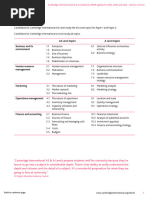 Cambridge AS & A Level Business 9609 Syllabus | PDF | Marketing ...