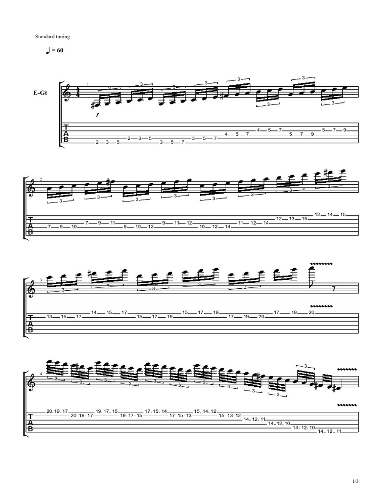 Guitar Tuning Patterns and Notes | PDF | Music Technology | Musical ...