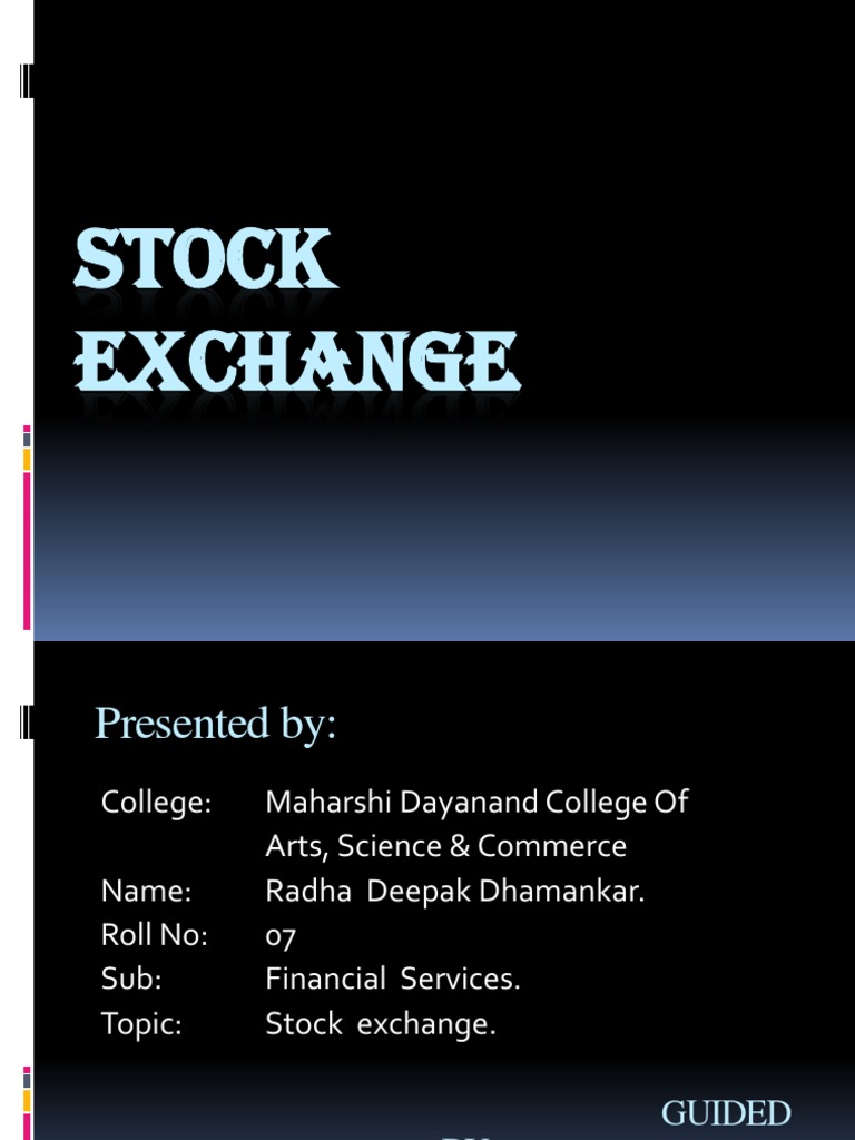 Overview of Stock Exchanges in India | PDF | Stocks | Stock Exchange