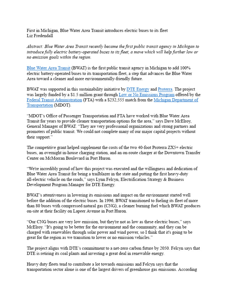 Feature Story Example | PDF | Bus | Vehicles