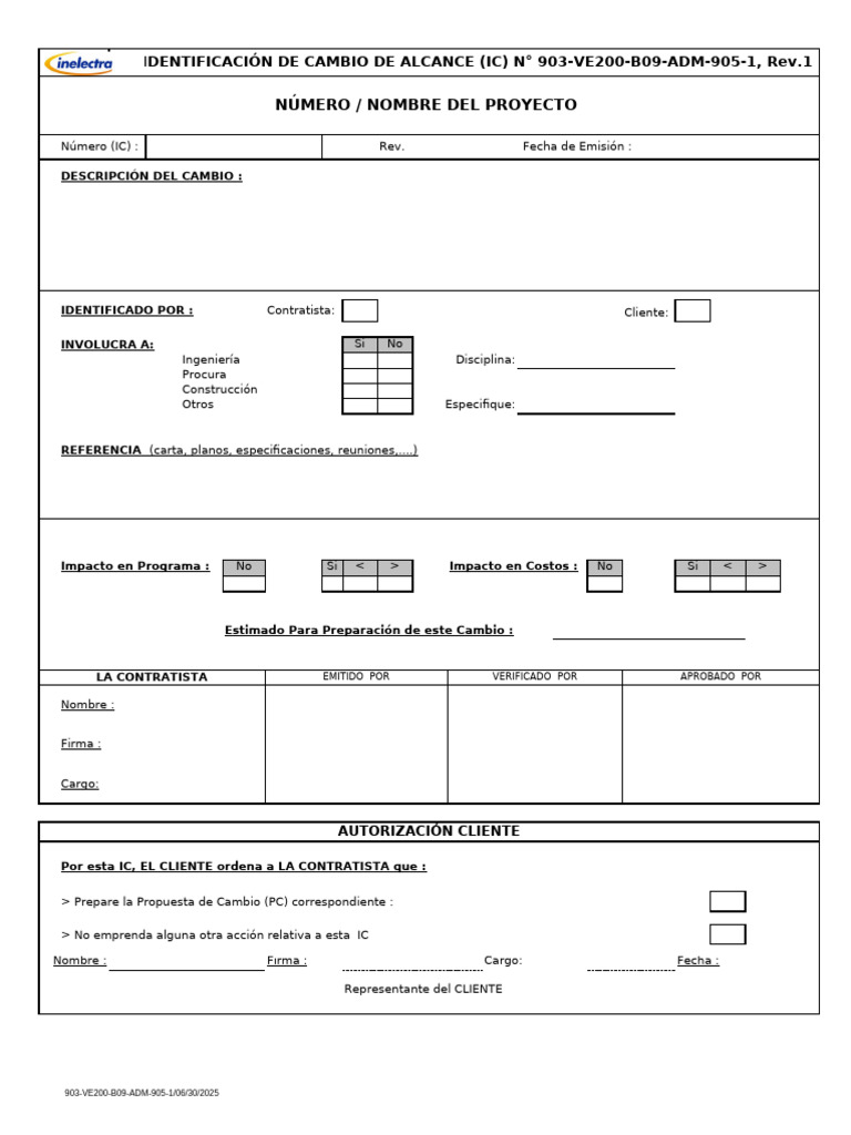 903 Ve200 B09 Adm 905 1 - Rev - 1 | PDF