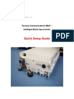 Quick Setup Guide: Terrasat Communications IBUC - Intelligent Block Upconverter