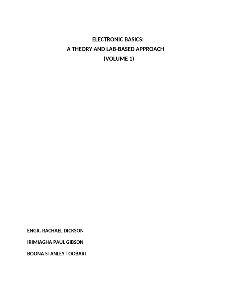 Electronics Book | PDF