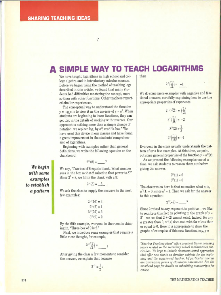 Math Teacher | PDF