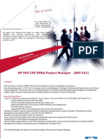 HP PSG CEP EMEA Project Manager (805 012) : Context