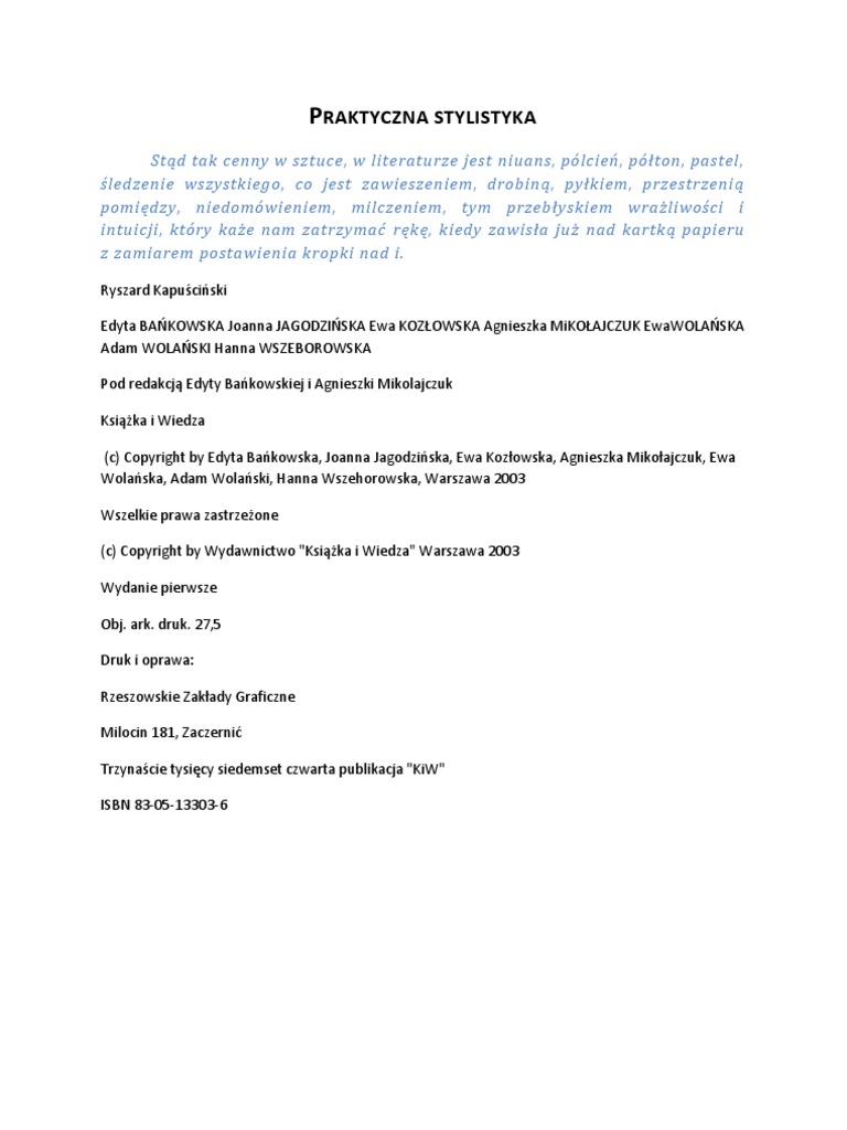 Dopisz Po Jednym Z Dzieł Boga