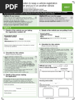 V890 SORN Declaration Form Guide | PDF | Vehicles | Government