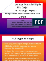 Halangan Kepada Pengurusan Masalah Disiplin Bilik Darjah