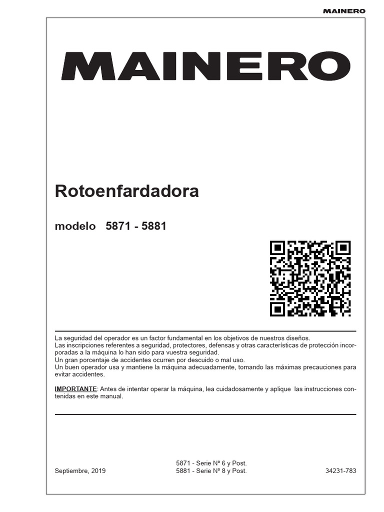 5871 5881 Manual Completo Serie 6 y 8 y Post | PDF | Heno | Tractor