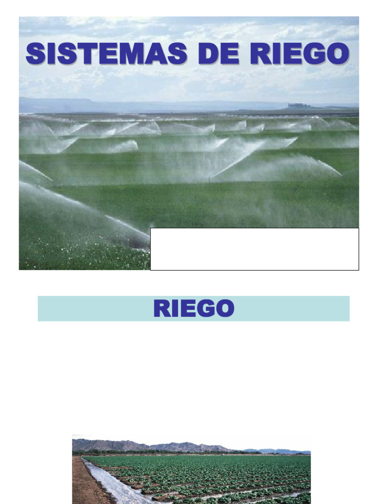 Sistemas de Riego 2004 | PDF | Riego | Agua