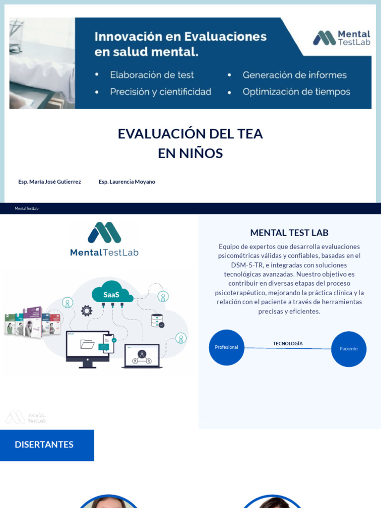 MentalTestLab - Presentación Curso de TEA en Niños | PDF | Autismo ...