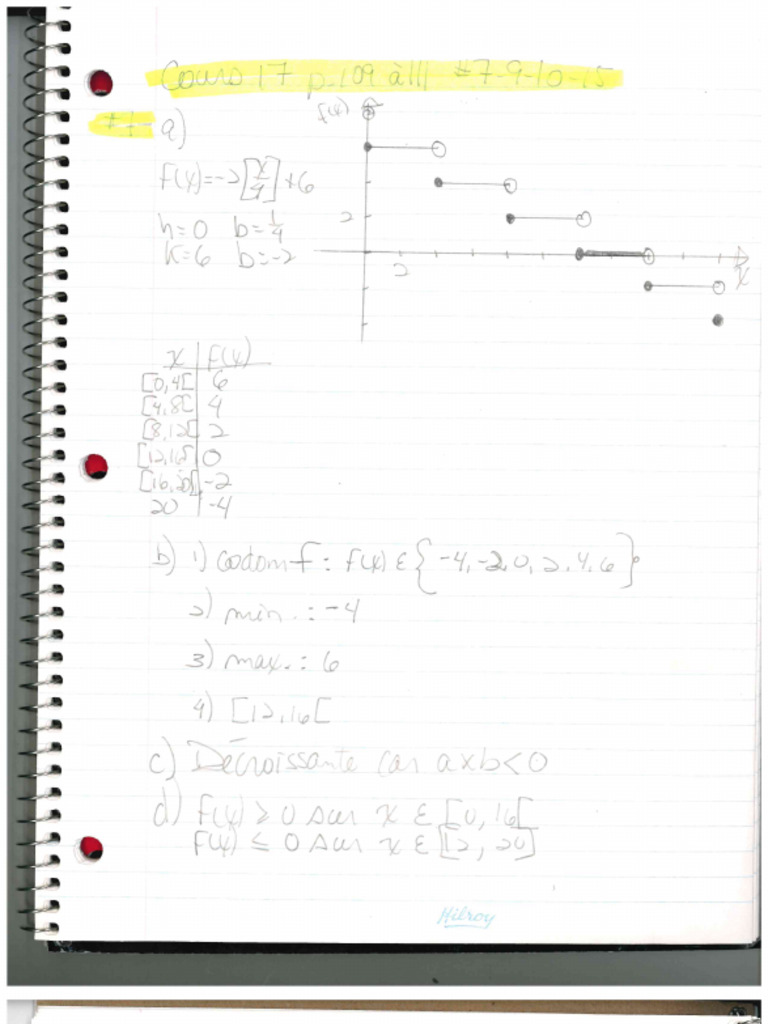 CORRIGÉ Cours 8 Vision 2 | PDF