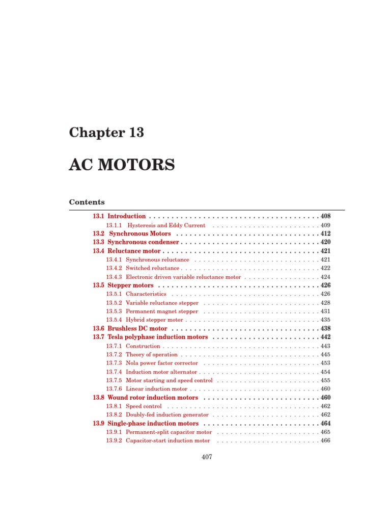 Ac Motors | PDF | Electric Motor | Capacitor