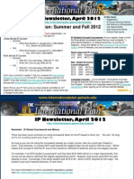 International Plan Newsletter, April 2012