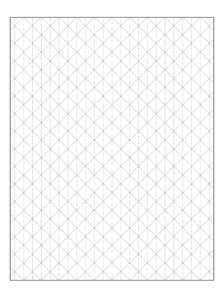 Isometric Drafting Paper Portrait | PDF
