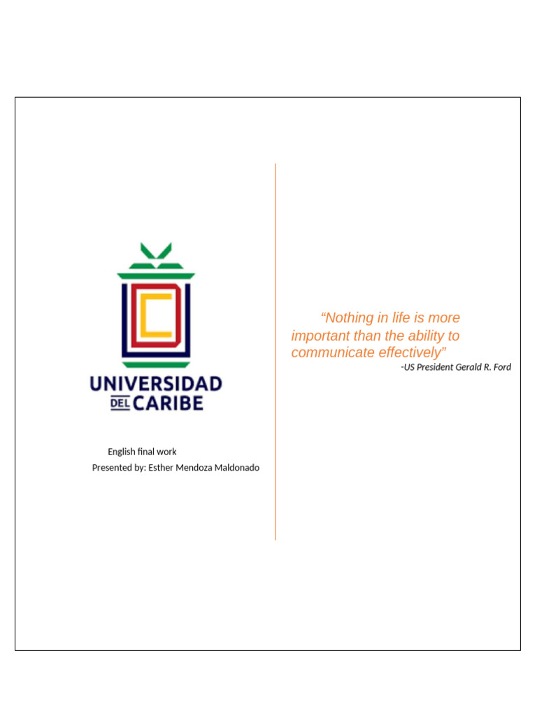 English Final Work | PDF
