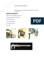 1er Informe Fisica II - Pendulo Fisico y Teorema de Steiner