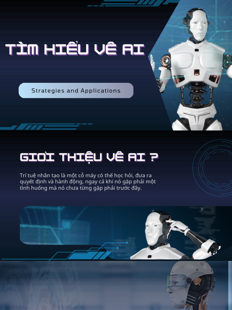 Blue and Black Modern Futuristic AI Technology Presentation | PDF
