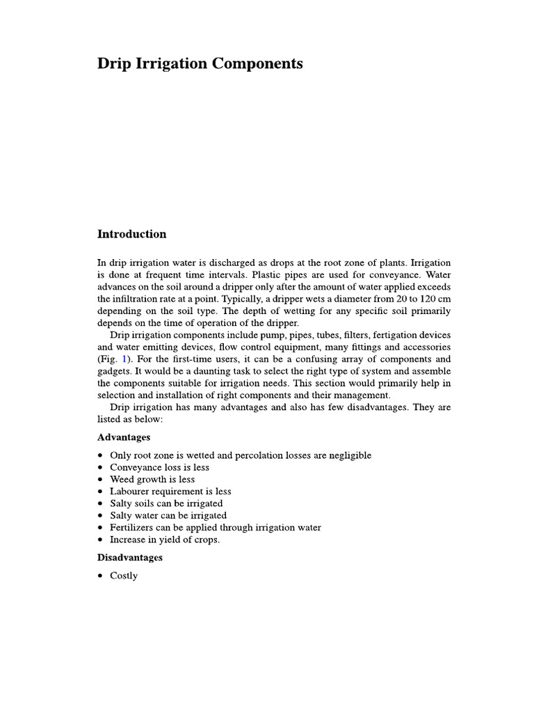 Lecture 8 Drip Irrigation Pdf