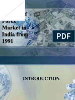 Growth of Forex Market in India From 1991