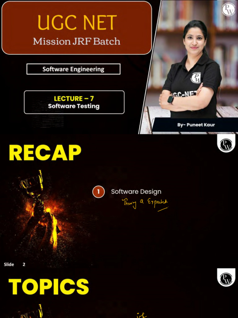Software Engineering 07 - Class Notes | PDF