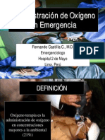 Administracion de Oxigeno en Emergencia