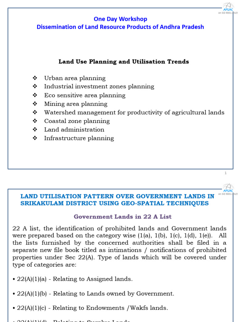 Land Use Planning and Utilisation Trends | PDF | Taxes