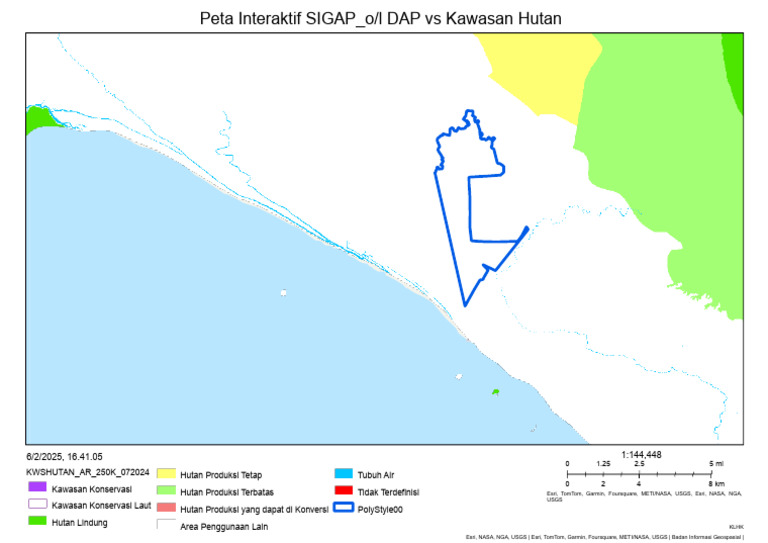 Peta Interaktif Kawasan Hutan 250K | PDF