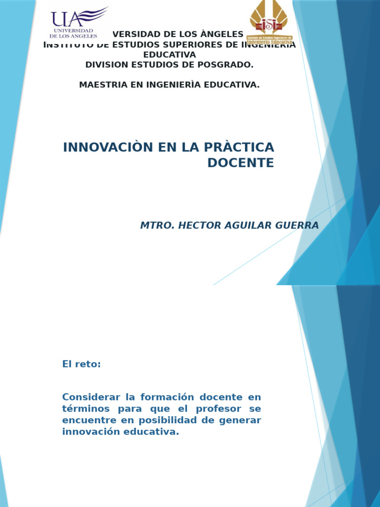 Innovación Educativa en la Docencia | PDF | Metodología | Enseñando