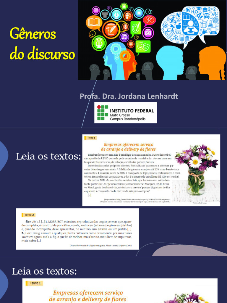 Gêneros Do Discurso - Part1 | PDF