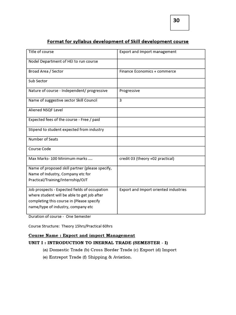 Export And Import Management Pdf Exports Imports