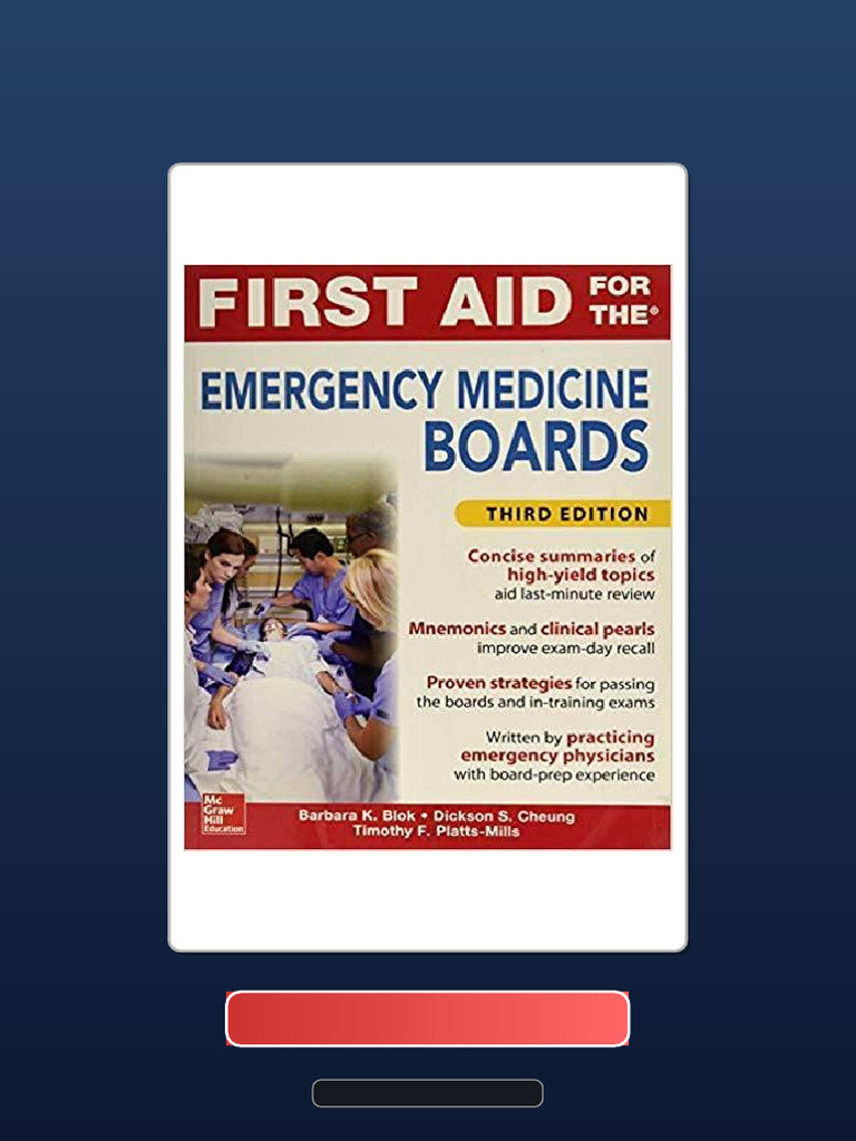 First Aid For The Emergency Medicine Boards Third Edition 3rd Edition ...